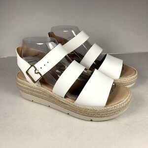 Dr. Scholl's Shoes Women's Once Twice Espadrille Platform Wedge Sandal Size 8M